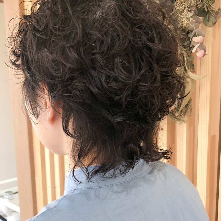 Acce Hair 町田 ウルフヘアのお洒落なくりくりショートパーマ