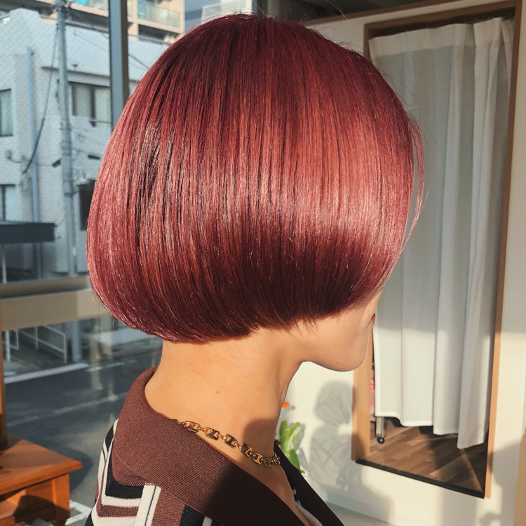 Acceオススメ秋色バーガンディーカラー 町田 美容室 Acce