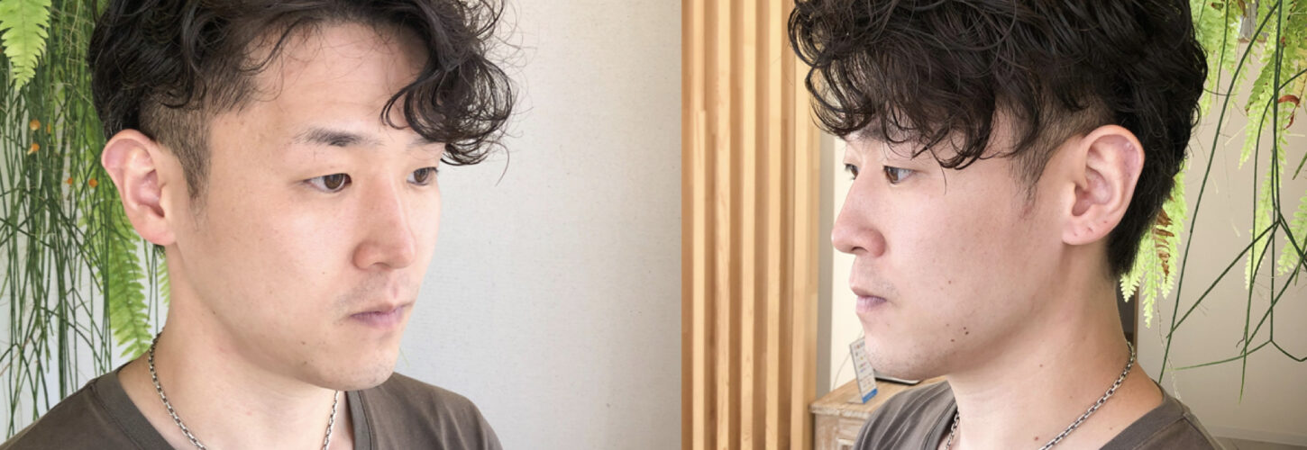 2ブロックメンズパーマ